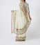 Pero White Floral Print Cotton Silk Saree