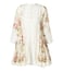 Pero White Floral Print Long Top