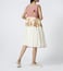 Pero White Floral Print Knee Length Dress
