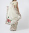 Pero White Floral Print Cotton Silk Saree