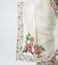 Pero White Floral Print Cotton Silk Saree