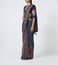 Pero Blue Floral Print Cotton Silk Saree