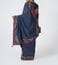 Pero Blue Floral Print Cotton Silk Saree
