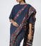 Pero Blue Floral Print Cotton Silk Saree