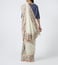 Pero White Floral Print Cotton Silk Saree