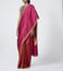 Abraham & Thakore Pink & Rust Manglagiri Cotton Silk Saree