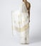 Abraham & Thakore Ivory Jamdani Gold Polka Dot Saree