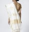 Abraham & Thakore Ivory Jamdani Gold Polka Dot Saree