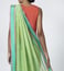 Abraham & Thakore Turquoise & Lime Maheshwar Saree
