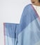 Abraham & Thakore Blue Color Blocked Manglagiri Saree