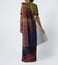 Abraham & Thakore Navy Striped Cotton Silk Maheshwar Saree