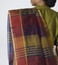 Abraham & Thakore Navy Striped Cotton Silk Maheshwar Saree