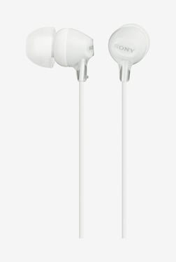 Sony MDR-EX15AP Wired In-Ear Headphone With Mic (White)