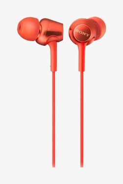 Sony MDR-EX255AP In The Ear Earphones (Red)