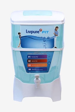 Livpure Fit 17L Gravity Water Purifier (Sea Blue/White)