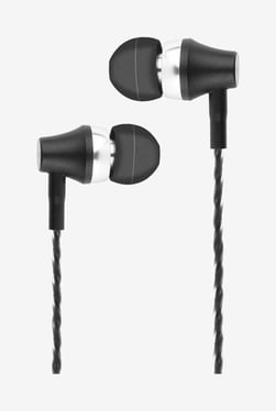 Ambrane EP-50 Wired Metal Headset With Mic (Black)