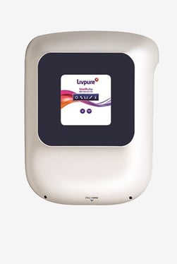 Livpure Touch Vibe RO + UV + UF + Taste Enhancer 8.5 L Water Purifier (White/Blue)