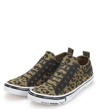 Diesel Green Imaginee Low Slip Sneakers Diesel Green Imaginee Low Slip Sneakers