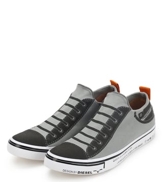 Diesel Light Grey Imaginee Low Slip On Diesel Light Grey Imaginee Low Slip On