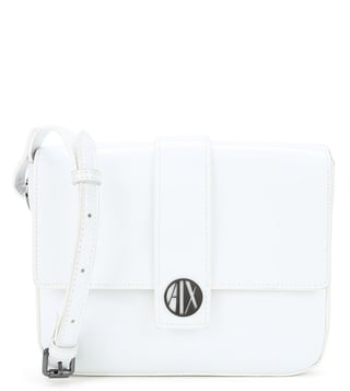 Armani Exchange Bianco Tonal Cross Body Bag Armani Exchange Bianco Tonal Cross Body Bag