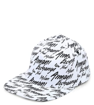 Armani Exchange White & Black Vintage Baseball Cap Armani Exchange White & Black Vintage Baseball Cap