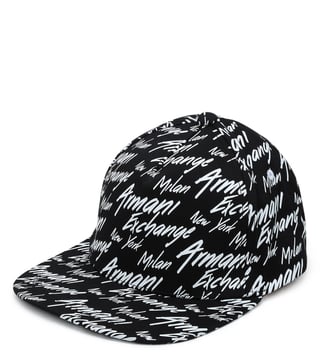 Armani Exchange Black & White Vintage Baseball Cap Armani Exchange Black & White Vintage Baseball Cap