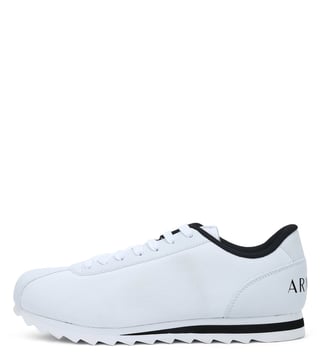 Armani Exchange Bianco Logo Print Low Cut Sneakers Armani Exchange Bianco Logo Print Low Cut Sneakers