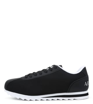 Armani Exchange Nero Logo Print Low Cut Sneakers Armani Exchange Nero Logo Print Low Cut Sneakers