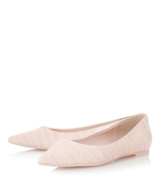 Dune London Blush Aeron Point Flat Flex Ballerinas Dune London Blush Aeron Point Flat Flex Ballerinas