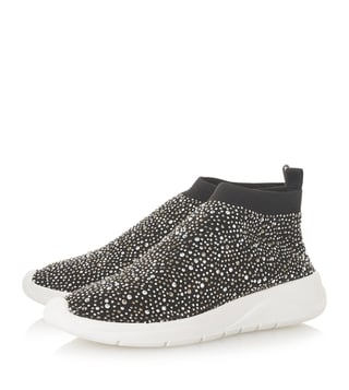 Dune London Black Emerald Embellished Runner Sneakers Dune London Black Emerald Embellished Runner Sneakers