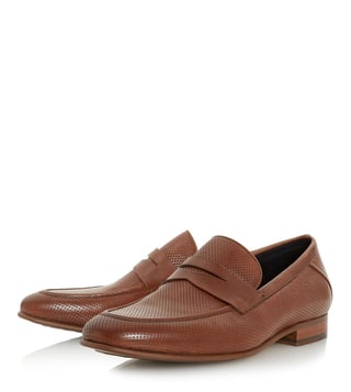Dune London Tan Palazzo Round Toe Loafers Dune London Tan Palazzo Round Toe Loafers