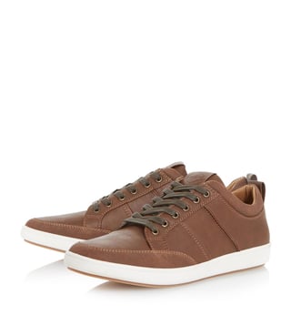 Dune London Brown Tristan Pu Toe Bumper Trainer Sneakers Dune London Brown Tristan Pu Toe Bumper Trainer Sneakers