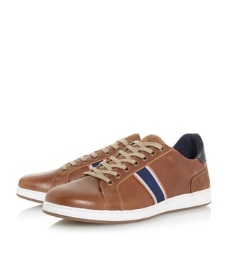 Dune London Tan Taggger Webbing Striped Trainer Sneakers Dune London Tan Taggger Webbing Striped Trainer Sneakers