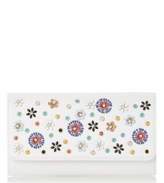 Dune London White Betula Candy Flower Enamel Clutch Dune London White Betula Candy Flower Enamel Clutch