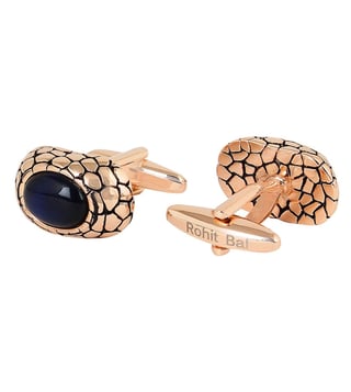 Rohit Bal Gold Tone Big Stone Crackle Cufflinks Rohit Bal Gold Tone Big Stone Crackle Cufflinks