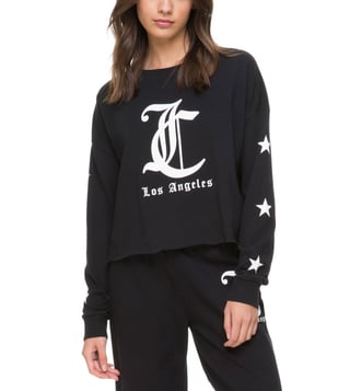 Juicy Couture Pitch Black Logo Graphic T-Shirt Juicy Couture Pitch Black Logo Graphic T-Shirt