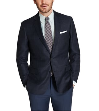 Brooks Brothers Navy Plaid Sport Coat Brooks Brothers Navy Plaid Sport Coat