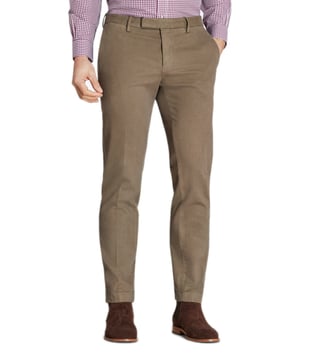 Brooks Brothers Taupe Garment Dyed Broken Twill Chinos Brooks Brothers Taupe Garment Dyed Broken Twill Chinos