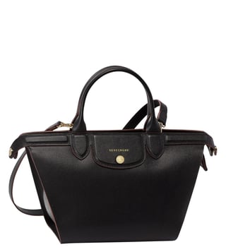 Longchamp Le Pliage Heritage Black Medium Satchel Longchamp Le Pliage Heritage Black Medium Satchel