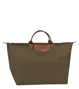 Longchamp Essential Spring Le Pliage Khaki Large Travel Bag Longchamp Essential Spring Le Pliage Khaki Large Travel Bag