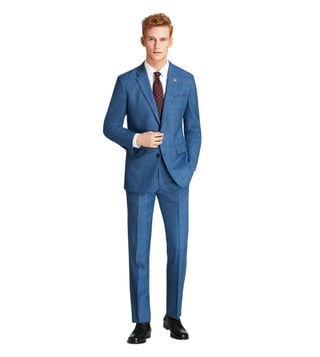 Brooks Brothers Blue Milano Fit Plaid Suit Brooks Brothers Blue Milano Fit Plaid Suit