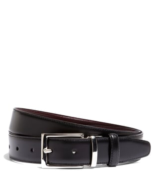 Brooks Brothers Black & Dark Red Leather Reversible Belt Brooks Brothers Black & Dark Red Leather Reversible Belt