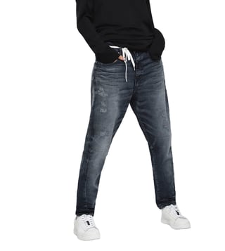 Diesel Tattered Blue Denim Candys-Ne Sweat Boyfriend Jeans Diesel Tattered Blue Denim Candys-Ne Sweat Boyfriend Jeans