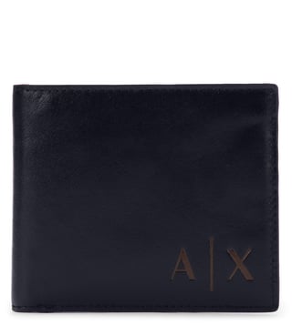 Armani Exchange Navy Contrast Logo Embossed Wallet Armani Exchange Navy Contrast Logo Embossed Wallet