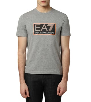 Emporio Armani Medium Grey Melange EA7 T-Shirt Emporio Armani Medium Grey Melange EA7 T-Shirt