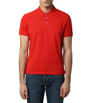 Emporio Armani Rosso Half Sleeves Polo T-Shirt Emporio Armani Rosso Half Sleeves Polo T-Shirt