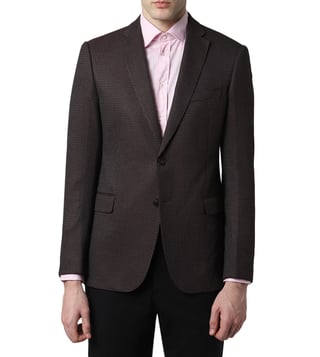 Emporio Armani Cioccolato Side Slit Velvet Blazer Emporio Armani Cioccolato Side Slit Velvet Blazer