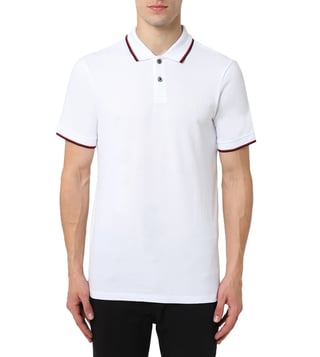 Armani Exchange White Half Sleeves Slim Fit Polo T-Shirt Armani Exchange White Half Sleeves Slim Fit Polo T-Shirt