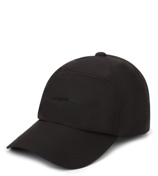Emporio Armani Nero Polyester Baseball Cap Emporio Armani Nero Polyester Baseball Cap