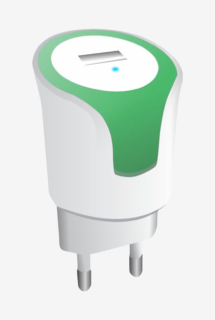 Portronics POR 477 1A AC-USB Charger Green Portronics POR 477 1A AC-USB Charger Green